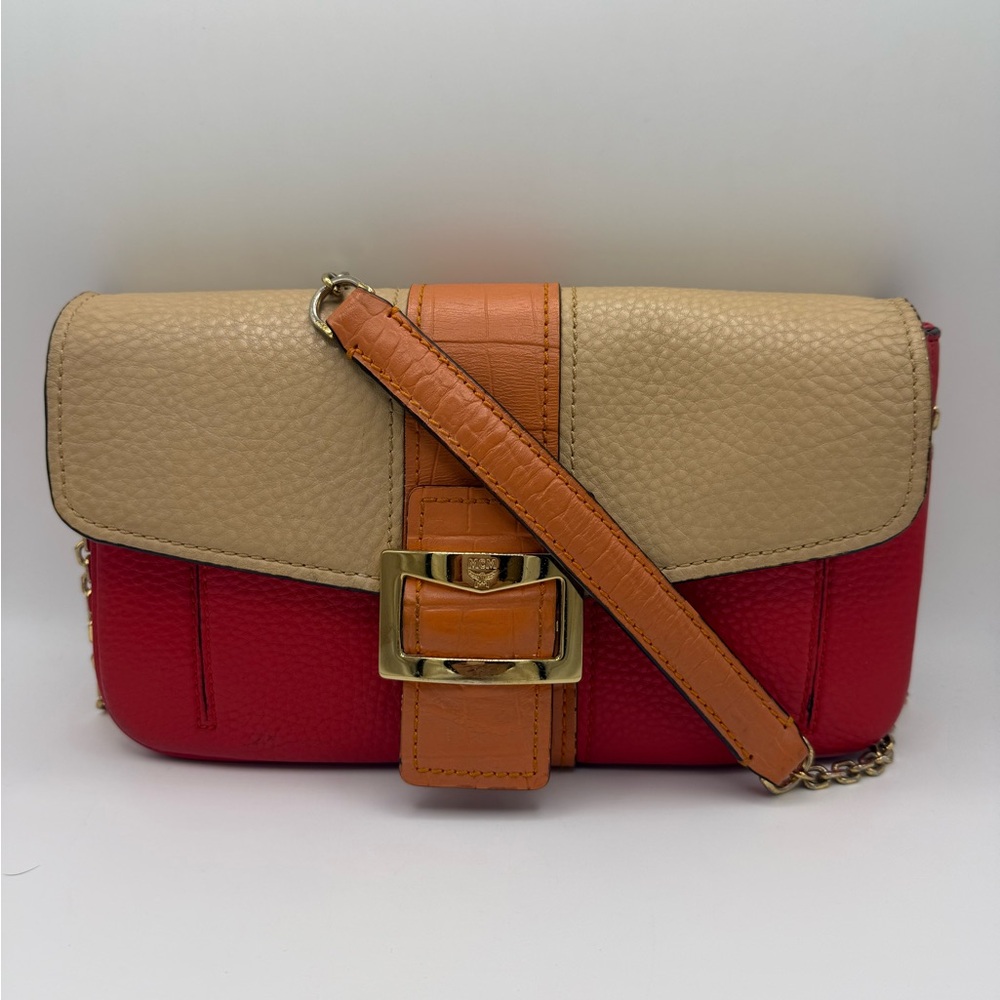 MCM Limited Edition ColorBlock Leather Crossbody bag